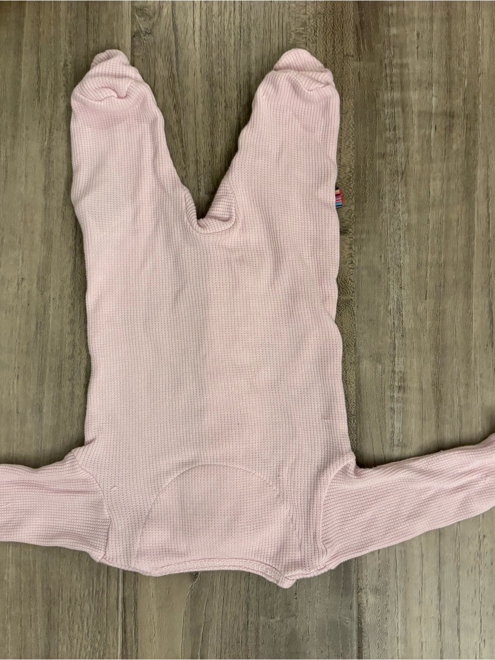 Magnetic Me Pink Waffle Knit Modal Magnetic Footie Sleeper Newborn - Picture 5 of 6
